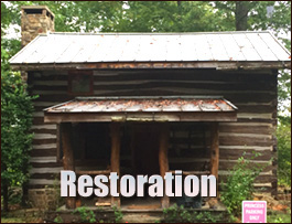 Historic Log Cabin Restoration  Warne, North Carolina